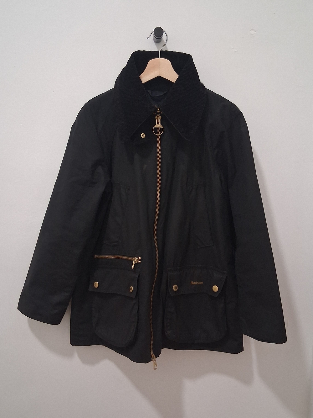Barbour Gunnerside Women's Black Waxed Rain Jacket
